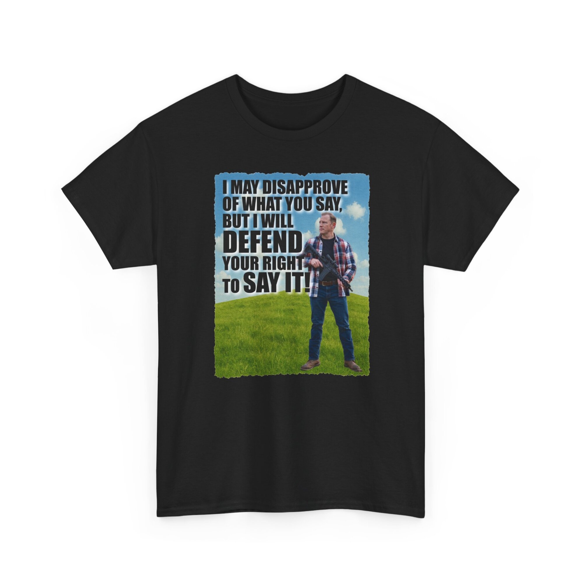 Free Speech T-Shirt - I May Disapprove Quote - Patriotic First Amendment Tee - Image 3