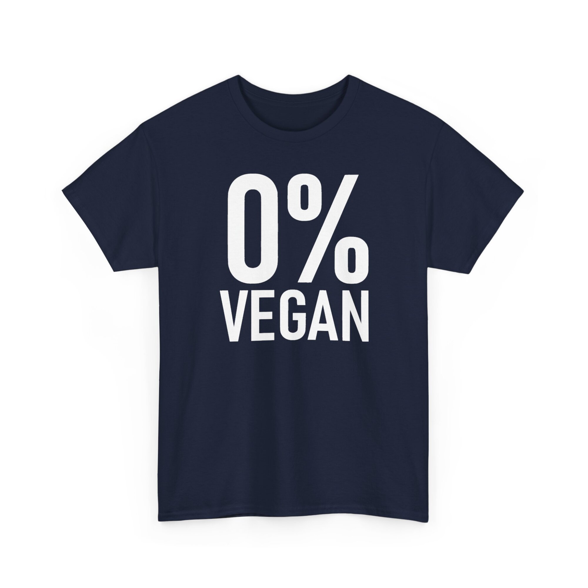 Zero Percent Vegan T-Shirt - Funny Carnivore Statement Tee - Unisex Heavy Cotton Tee - Image 9