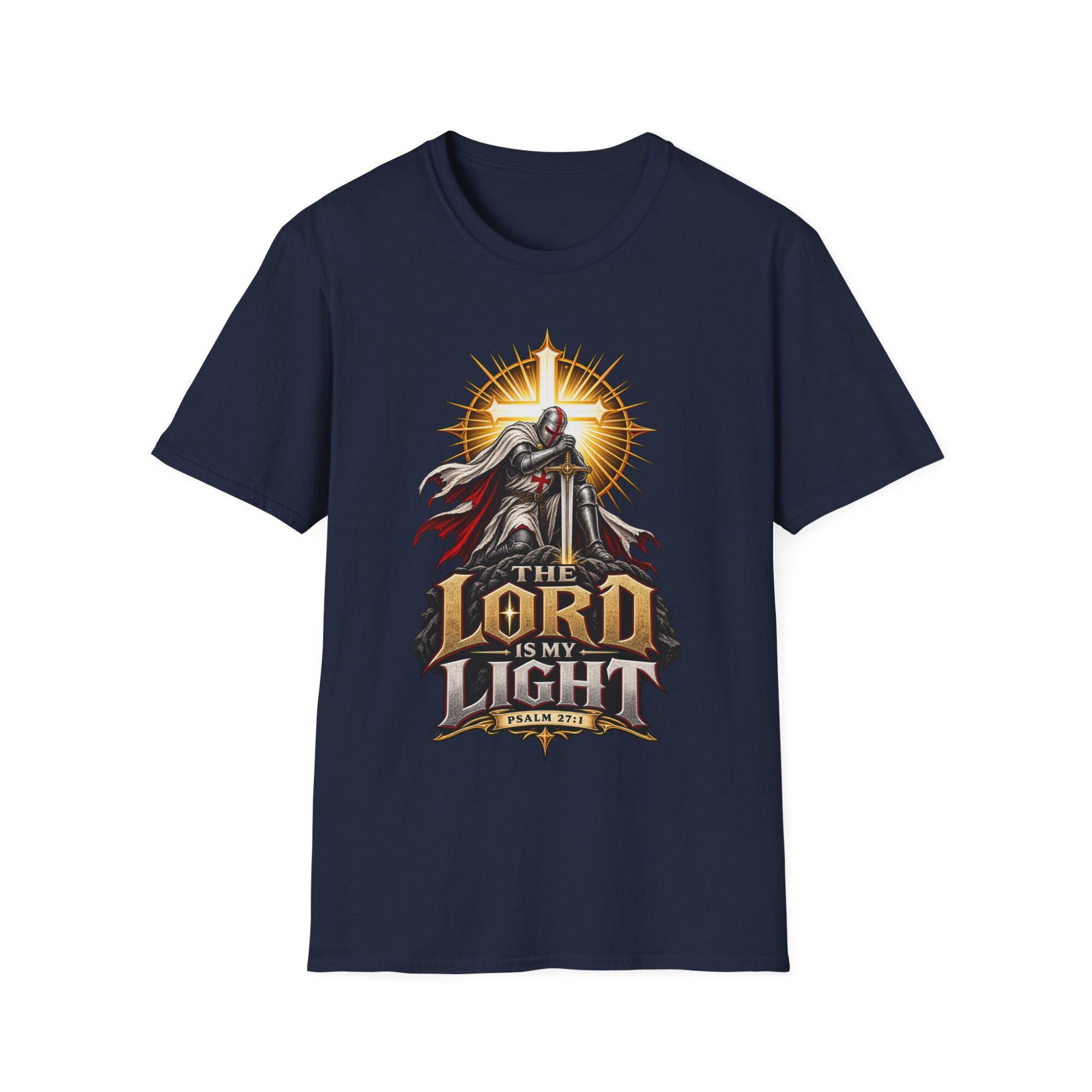 The Lord Is My Light Christian T-Shirt C017 - Image 6