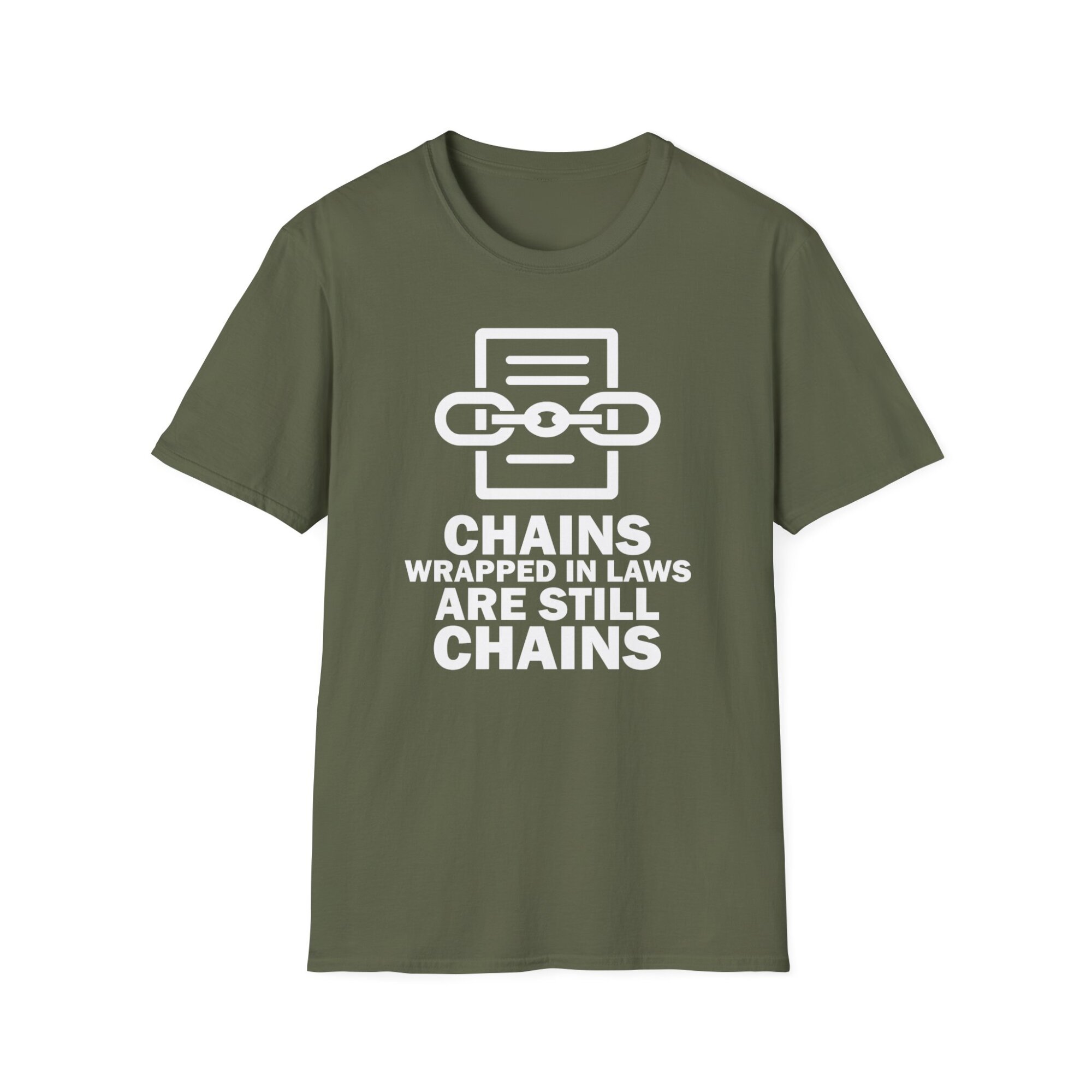 Chains Wrapped in Laws Liberty Tee - A039 - Image 9