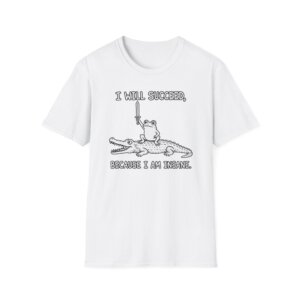 Funny Motivational Frog Quote T-Shirt | I Will Succeed Because I Am Insane D010