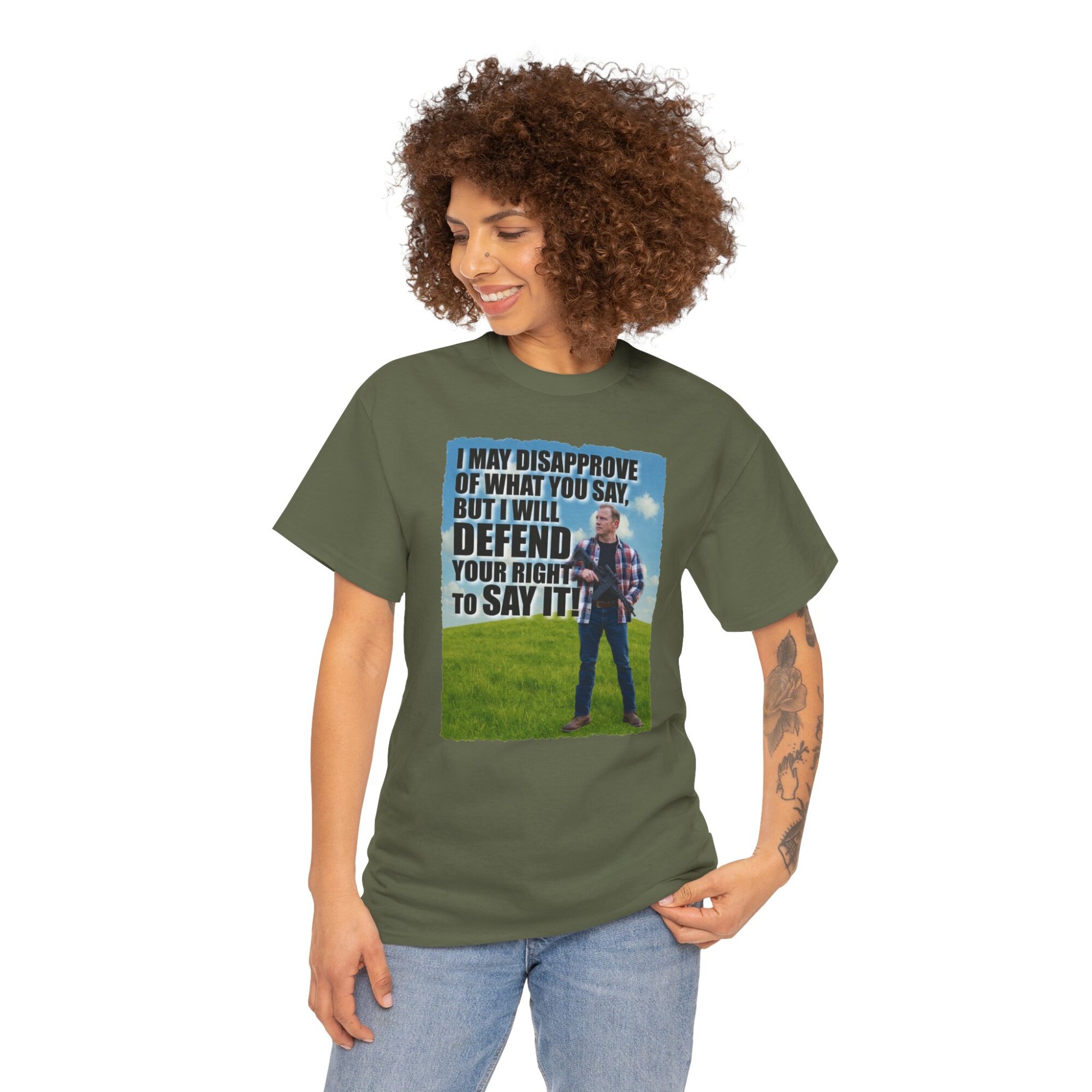Free Speech T-Shirt - I May Disapprove Quote - Patriotic First Amendment Tee - Image 6